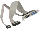 Bracket cu 1 x Paralel si 1 x Serial 30cm Twisted, Delock 85644