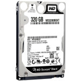 HDD WD Black 320GB, 7200RPM, 16MB, 2.5&quot; SATA II 300 MB, Refurbished &quot;WD3200BEKT&quot;