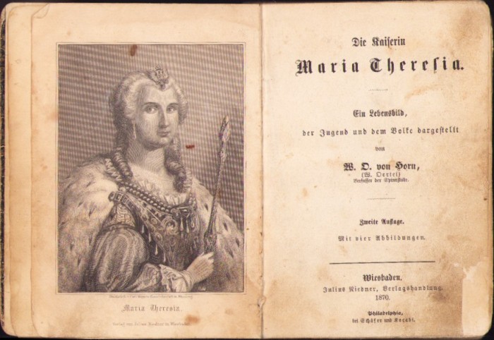 C5449N Die Kaiserin Maria Theresia von W O von Horn, 1870