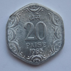 20 PAISE 1985 INDIA