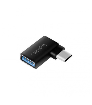 Adaptor USB 3.2 A mama - USB type C tata in unghi 90 grade LOGILINK foto