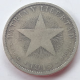 Cuba 40 centavos 1915 argint