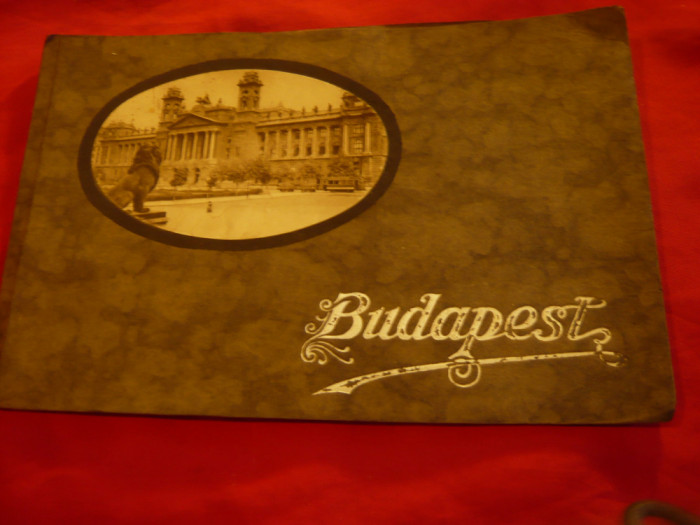 Album Fotografii Budapesta cu 18 imagini mari 23x15,5cm ,sfarsit sec.XIX
