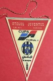 Fanion meci fotbal (anii`80) OTELUL GALATI - JUVENTUS TORINO (UEFA CUP 07.09.1988)