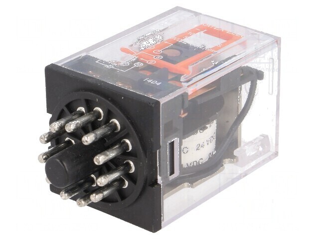 Releu electromagnetic 3PDT 24VDC 10A soclu