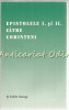 Epistolele I Si II Catre Corinteni - D. Erich Stange