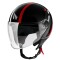 Casca Open Face Scutere/Motociclete MT Street Scope D5 Rosu Lucios &ndash; omologare noua ECE 22.06 - Roșu - XS