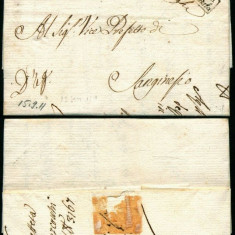 Italy 1811 Rare Stampless Cover + Content Sarnano Sanginesio D.1082