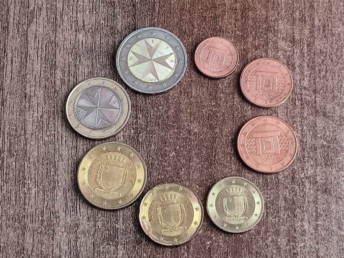D12 - Set complet monede - euro - Malta - monede emise in 2008