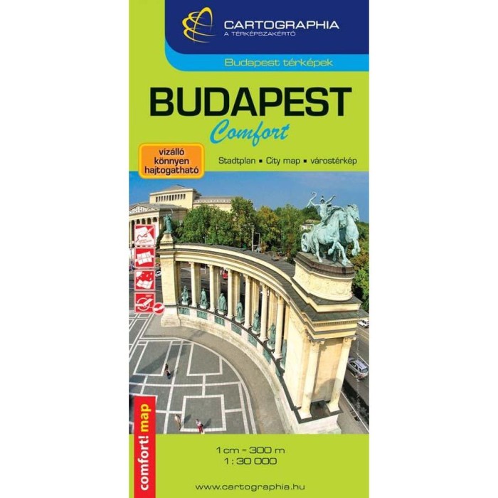 Budapest Comfort t&eacute;rk&eacute;p 1:30 000 - Cartographia