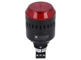 Semnalizator Luminos și Acustic 24V LED Roșu IP65