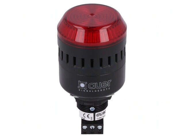Semnalizator Luminos și Acustic 24V LED Roșu IP65