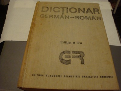 Dictionar German Roman - 1989 ed Academiei foto