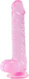 Dildo Textured TPE 20.5cm Roz