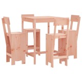 Set bar de gradina, 5 piese, lemn masiv douglas