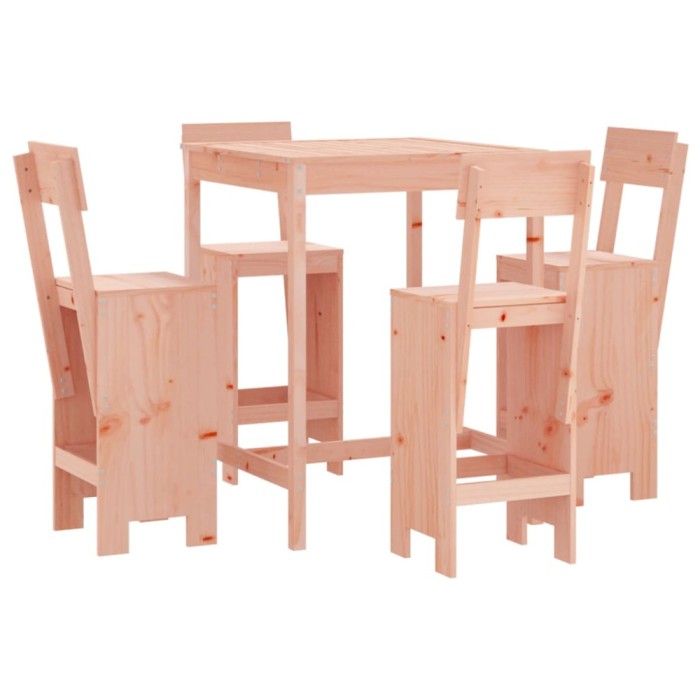 Set bar de gradina, 5 piese, lemn masiv douglas