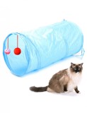 Jucarie pentru Pisica de tip Tunel lungime 50 cm culoare albastru, AVEX