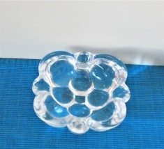 Scrumiera cristal, suflata manual - Saphir - design Rolf Sinnemark, KOSTA Suedia