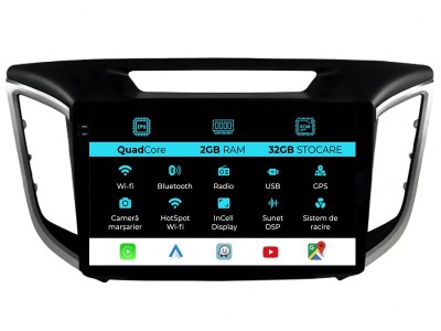 Navigatie Dedicata Hyundai IX25 (2015-2019), 10Inch, 2Gb Ram, 32Gb Stocare, Carplay foto
