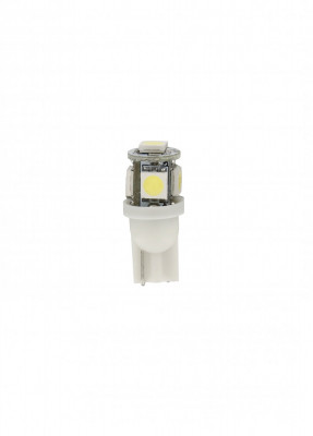 Bec Hyper-Led15 - 5SMD 24V pozitie T10 W21x95d 2buc - Alb Garage AutoRide foto