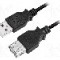 Cablu USB A mufa, USB A soclu, USB 2.0, lungime 5m, negru, LOGILINK - CU0012B