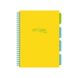 Caiet cu Spirala si Separatoare Strigo Pads Project Book Neon B5, Matematica, 200 pag., Galben Neon