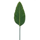 Frunză Artificială, Model Bananier, Lungime 103cm, Plastic, Culoare Verde, Oem