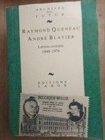 Raymond Queneau Andr&amp;eacute; Blavier. Lettres crois&amp;eacute;es 1949-1976 foto