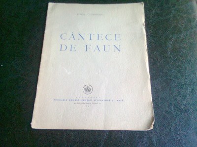 CANTECE DE FAUN - VIRGIL GHEORGHIU foto