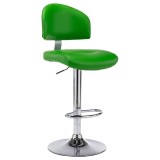 Cumpara ieftin Scaun de bar, verde, piele ecologica
