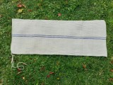 Sac vechi de canepa, pentru faina, tesut in razboi, panza groasa, cca 45cm x 120cm