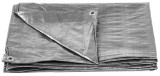 Plachta Tarpaulin Medium 10x15 m, 100 g/m, zakr&yacute;vacia, SILVER, strieborn&aacute;, s okami