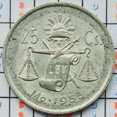Mexic 25 Centavos 1950 argint - km 443 - A032