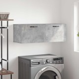 Dulap perete vidaXL gri beton 100x36.5x35 cm lemn prelucrat suspendat depozitare living