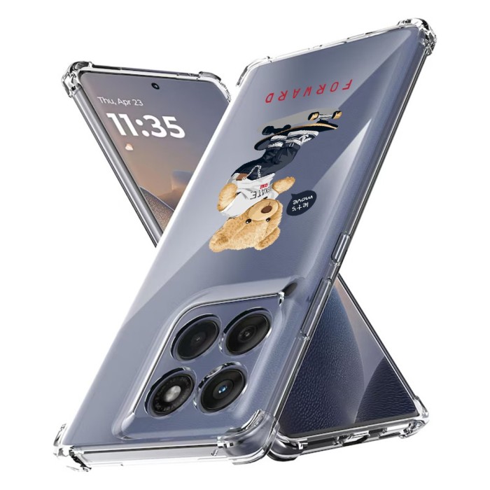 Husa antisoc pentru motorola edge 60 / edge 60 fusion - airbag tpu, col&Egrave;uri ranforsate - let&acirc;s move forward