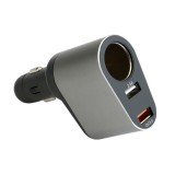 Incarcator auto, Roll Fast, 1 port USB 2.4A, 1 port USB Quick Charge 3.0, 1 port bricheta, 12 V / 24 V, 40 W