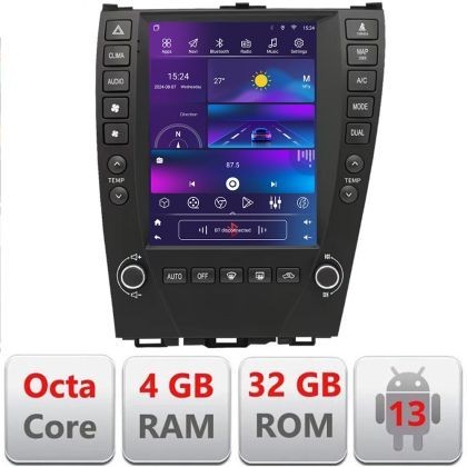 Navigatie Lexus ES 2009-2012 Edonav Tesla Qled 9.7&quot;,Octacore,4Gb RAM,32Gb,4G,DSP,Carplay,Android Auto, 360, fibra optica, coaxial,Bluetooth CarStore T
