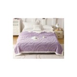 Cumpara ieftin Patura Cocolino cu Blanita, Lila cu Dungi - SIPR-Pd05