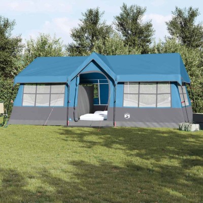 vidaXL Corturi cu acoperiș albastru 622 x 295 x 238 cm Poliester 4100701 foto