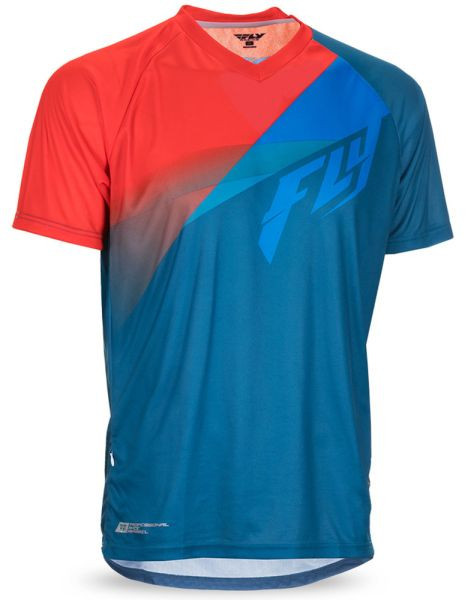 Tricou Bicicleta Fly Super D Albastru / Rosu Marimea XL FLYMTB 352-0782X