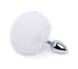 Dildo Cone Fluffy Tail S White