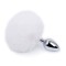 Dildo Cone Fluffy Tail S White
