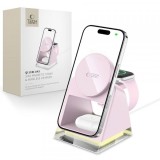 Incarcator Retea Wireless Tech-Protect QI15W-A43 3in1, 15W, 1.67A, Roz