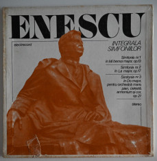 Box discuri vinil Electrecord cu pliant - George Enescu - Integrala simfoniilor foto