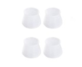 Set 4 Protectii din Silicon, Dimensiune Universala, pentru Picioare de Scaune si Mese, Transparente, CBD CORAL BEST DEALS 3 cm 4 cm 0.3 mm 0.3 mm 4 cm