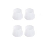 Set 4 Protectii din Silicon, Dimensiune Universala, pentru Picioare de Scaune si Mese, Transparente, CBD CORAL BEST DEALS 3 cm 4 cm 0.3 mm 0.3 mm 4 cm