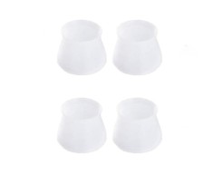 Set 4 Protectii din Silicon, Dimensiune Universala, pentru Picioare de Scaune si Mese, Transparente, CBD CORAL BEST DEALS 3 cm 4 cm 0.3 mm 0.3 mm 4 cm