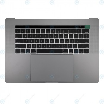 Tastatură S.U.A.-Engleză cu asamblare carcasă superioară gri spațial pentru MacBook Pro Touch 15 2016 - 2017 (A1707) foto