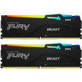 Memorie Kingston FURY Beast RGB 64GB DDR5 6000MHz CL30 Dual Channel Kit