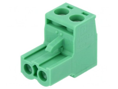 Regletă de Conexiuni Deconectabilă 2 Piste 5,08mm Drept Mufă foto